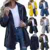 Damen wasserdichte Jacke schmaler Trenchcoat winddichte Jacke