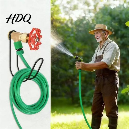 Heavy Duty Hose Holder Outside Garden Hanger Rack Hanging Water No Drill Organizer Holder Hook for Outdoor Yard Space Saving Rack
