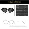 Lunettes de soleil œil de chat à fleurs pour femmes, lunettes vintage pour femmes/hommes, lunettes de marque de luxe pour femmes, fête