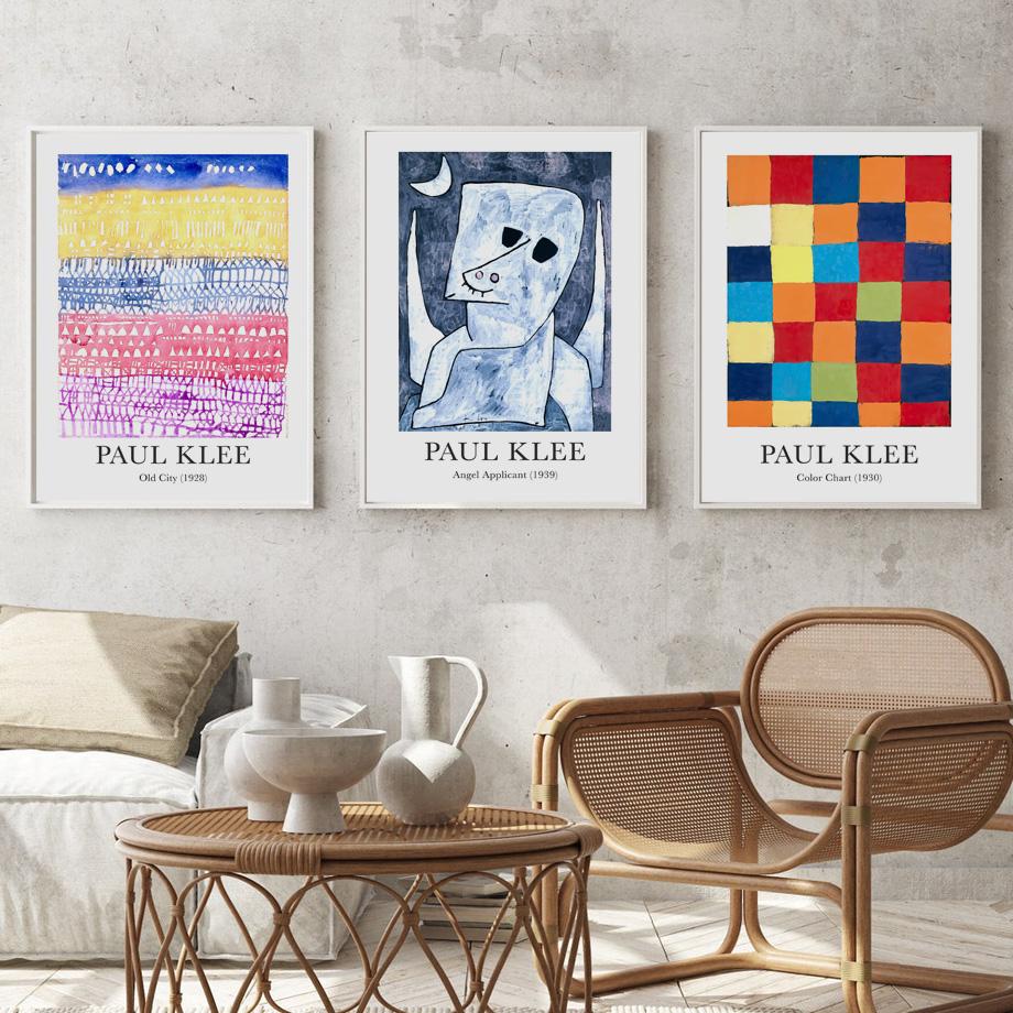 Abstract Colorful Paul Klee Posters And Prints Vintage Eclectic Gallery Wall Art Canvas Painting Modern Living Room Home Decor