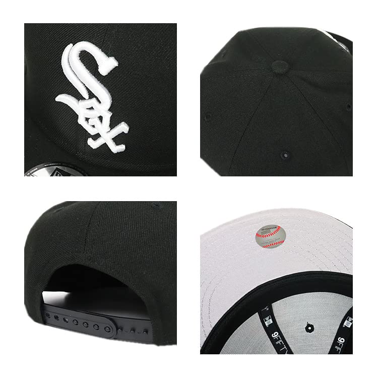 [New Era] Cap 9FIFTY Snapback MLB Major League Baseball Men's Hat Chicago White Sox Black [Used]
