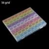 28/56 Grids Diy Diamond Jewelry Storage Box Grids Clear Nail Art  Tools Beads Display Storage Case Organizer Box