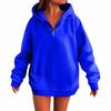 Women's Fashion Casual Long Sleeve Solid Color Hooded Sweatshirt Tops