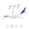 QIYUMOKE 1/150 Scale B777-300ER FedEx 18.5-inch Large Diecast Airplane Model Kit with Stand for Aircraft Model Display, Gift for Aviation Enthusiasts