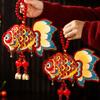 Year of Horse Festival Decoration Velvety Cotton Fabric Chinese New Year Ornaments for Entrydoor Wall Home Decoration
