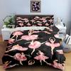 Ballet Dancer Illustrations Bedding Duvet Cover Sets Duvet Covers Pillowcases Gifts (1 * Duvet Cover 2 * Pillowcases, Without Duvet Insert)