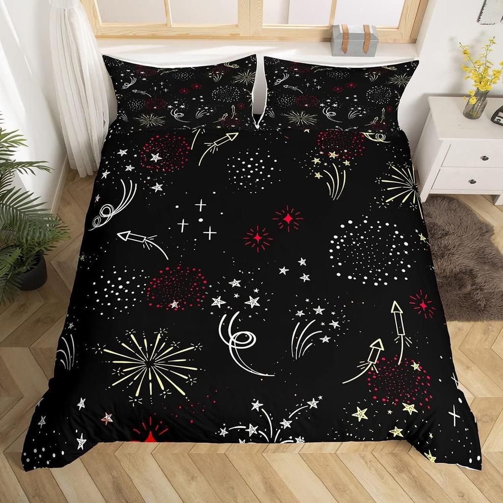 Sun And Moon Duvet Cover Twin Psychedelic Galaxy Bedding Set,Constellation Astrology Comforter Cover Mystic Stars Nebula Bed Set