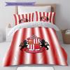 סט מצעים שמיכה עם לוגו SAFC כיסוי שמיכה ציפית לציפית קישוט לבית מתנת יום הולדת (1 * כיסוי שמיכה + 2 * ציפות, ללא ליבה)