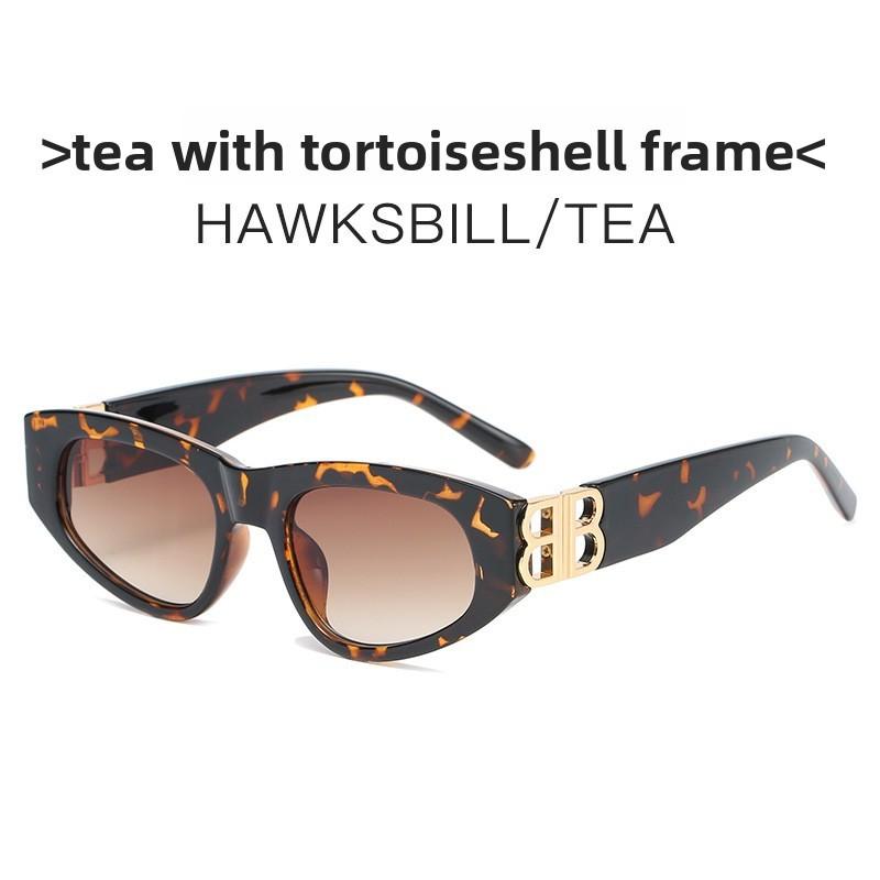 Bb Fashion Cat Eye Sunglasses With Uv400 Protection For Summer Outings And Parties