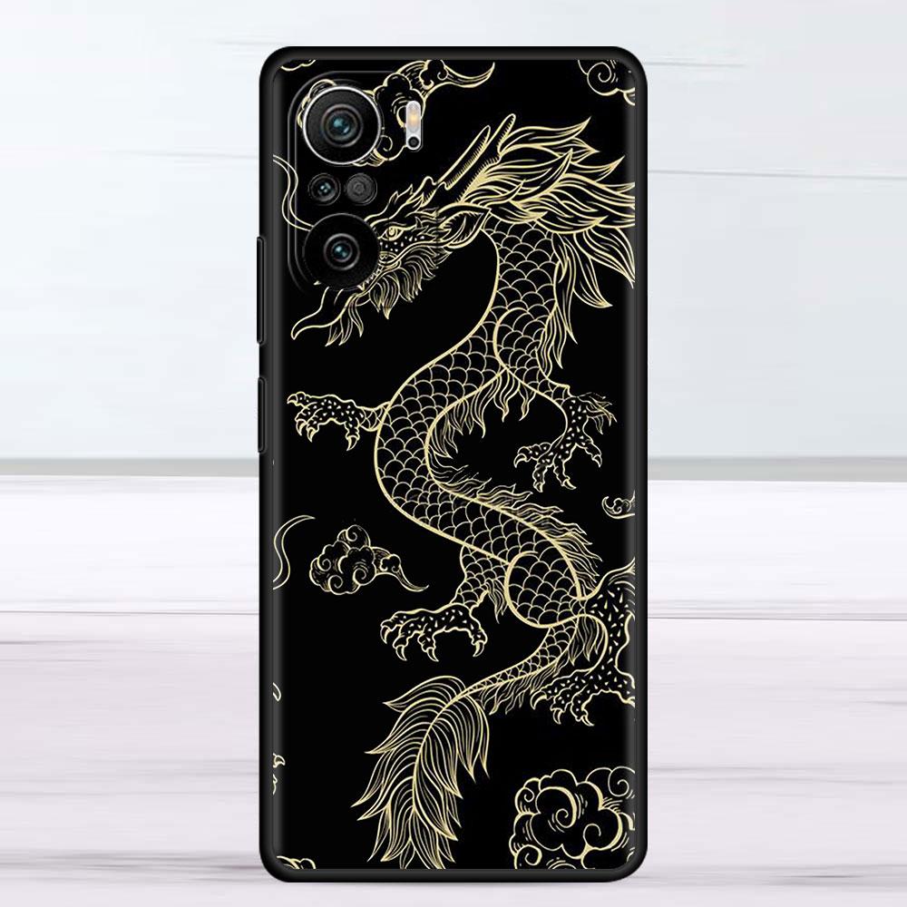 

Чехол для Xiaomi Redmi Note 11 9S 10 9 8 7 9A 9C 9i K40 8T 10C 9T K50, силиконовый чехол для телефона, модный китайский винтажный дракон Redmi Note 10 5G
