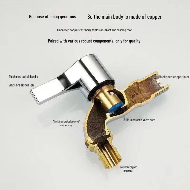 ZISIZ All-Copper Washing Machine Faucet