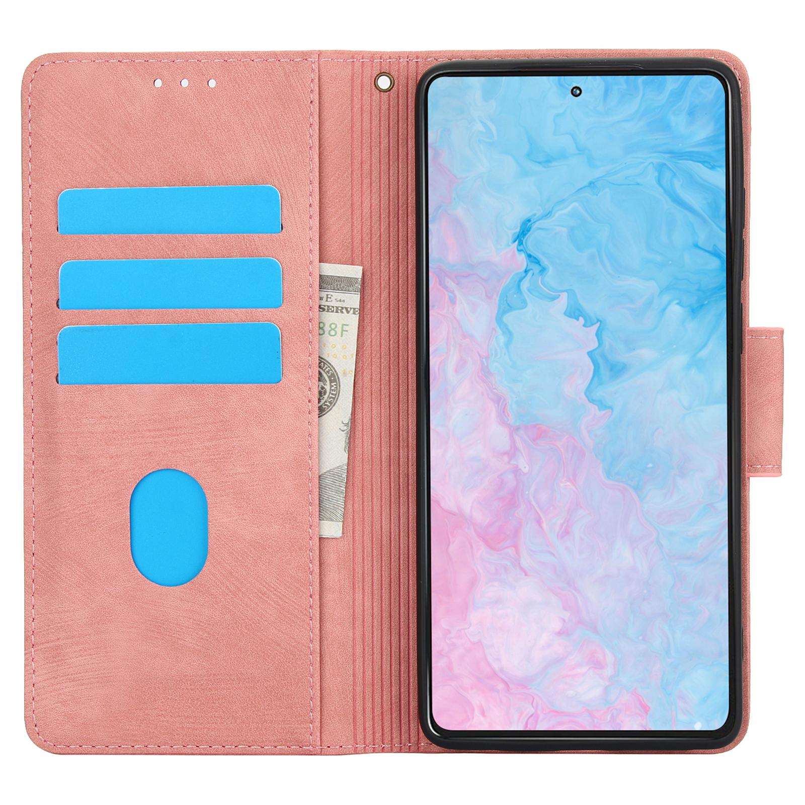 

SY-001 For Motorola Moto G Stylus 5G (2024) Case Leather Phone Cover Butterfly Flower Pattern Pink