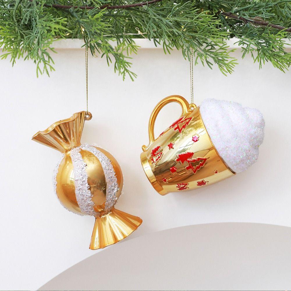 Candy Pinecone Bowknot CHristmas Hanging Decoration Christmas Tree Decoration