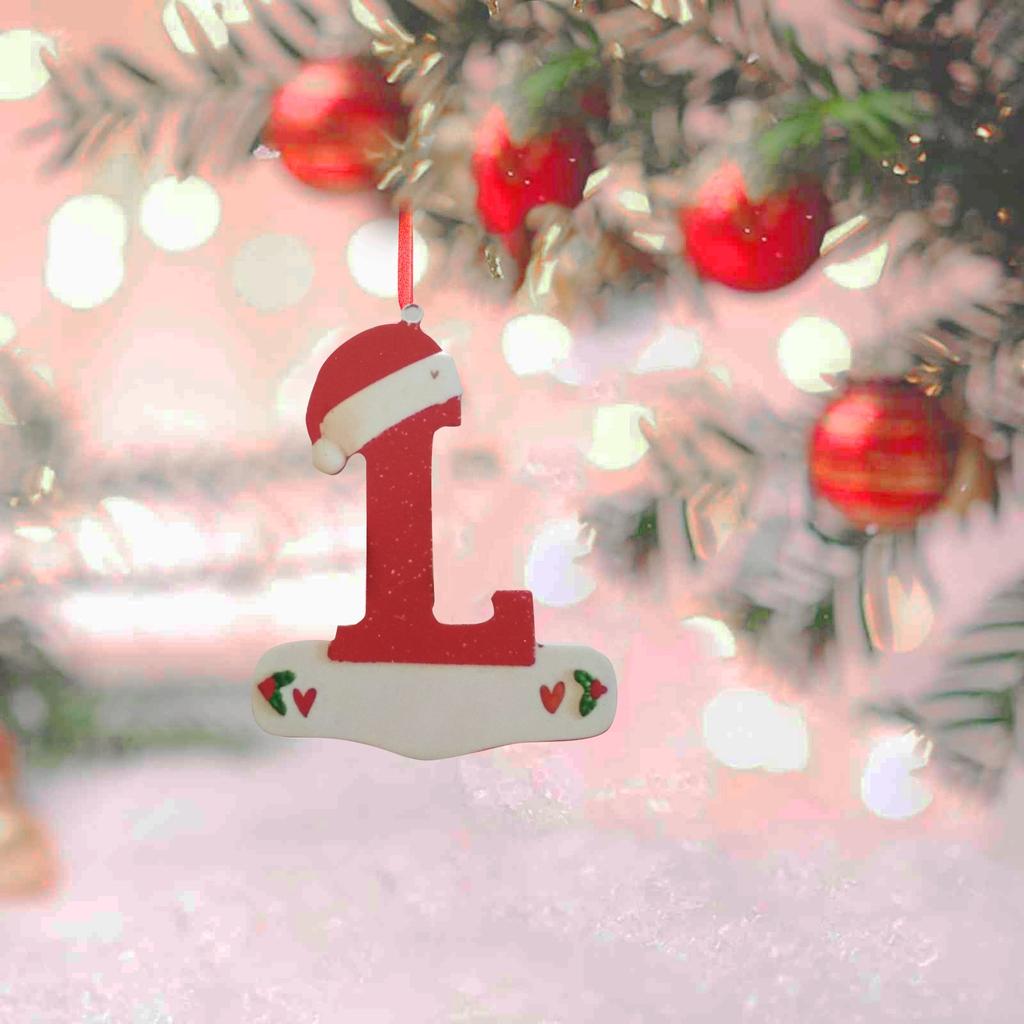 Christmas Tree Decoration Pendant Personalized Christmas 26 Letter Ornaments