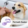 Soporte con Ventosa para Aseo de Mascotas Correa Ajustable de Sujeción para Baño de Perros para Perros y Gatos Recorte de Uñas Ducha Baño