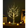 Birch Tree Warm White Light Up Tabletop Small LED Tree Artificial Decorative Branch Tree Lamp for Christmas Holiday Home Party