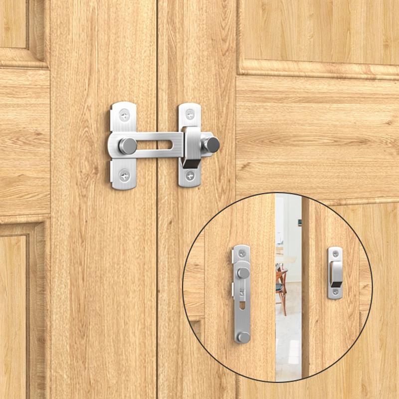 Barn Door Latch Stainless Steel Latch For Barn Gate Heavy-Duty Sliding Door Latch Barn Lock For Fence Window Cabinet