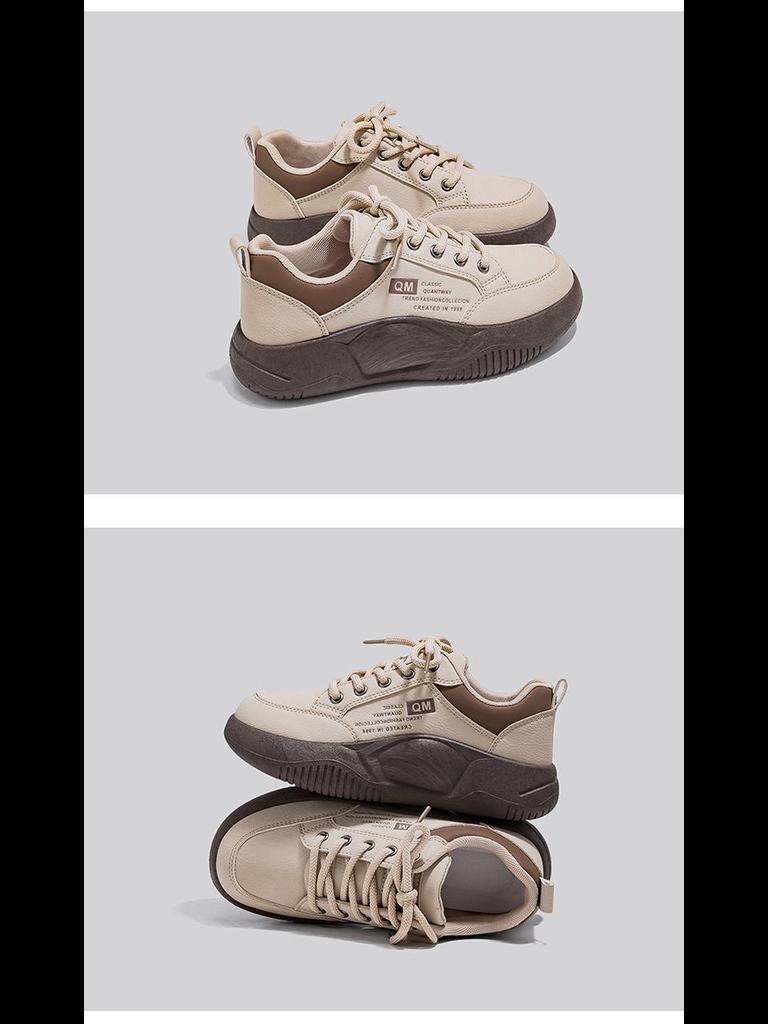 XQ5801 Pantofi sport de damă la modă pentru vară 2024, cu talpă groasă care mărește înălțimea, casual, stil coreean