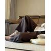 Spring Summer Women's Linen High-Waisted Bell Bottoms Women's Loose-Fit Draped Slimming Casual Dragged Pants Thin Style Straight-Leg Design
