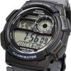 Casio World Time Digital Men's Watch AE-1000W-8AV Black Gray Waterproof Chronograph