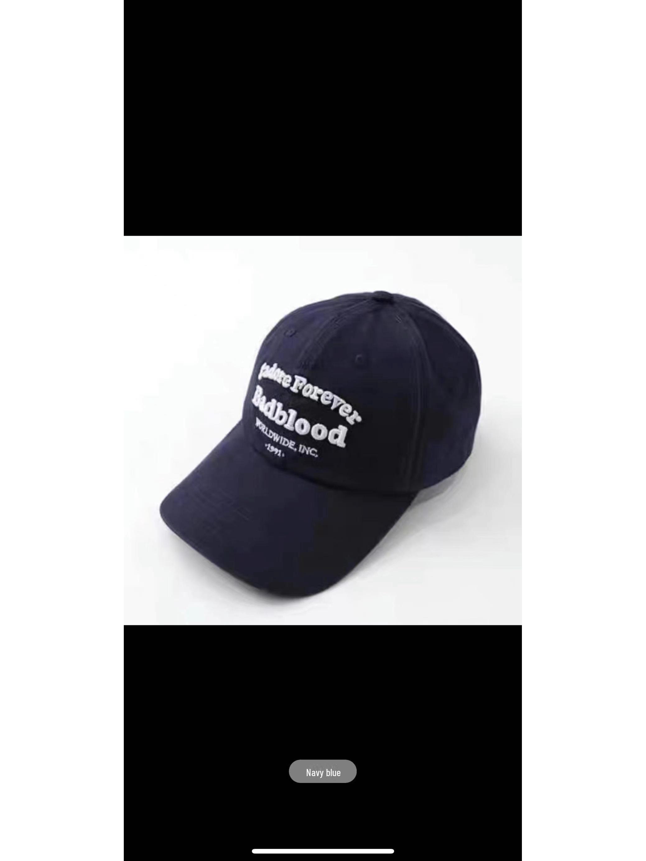 Ретро корейская вышитая повседневная кепка-утконос - летняя бейсболка унисекс Adjustable