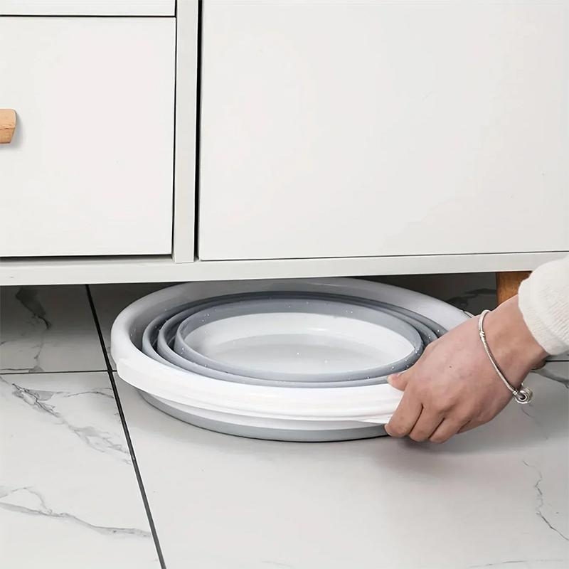 3/5/10L Collapsible Bucket Portable Folding Water Bucket Car Washing Fishing Bucket Household Plastic Travel Outdoor Camping