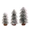 1PC Tabletop Tapered Christmas Tree Ornament Winter-Themed Mini Christmas Tree for Retail