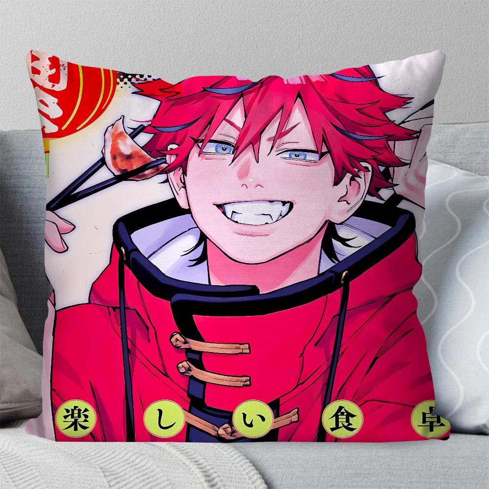 Manga G-Gokurakugai Pillow Case Square Pillow Bedroom Sofa Leisure Comfort Cushion Car Living Room Home Decoration 40X40
