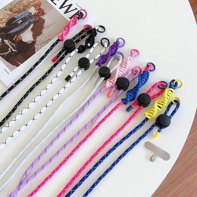 Verstellbares geflochtenes Polyester-Handy-Hals- und Umhängeband mit passender Dichtung