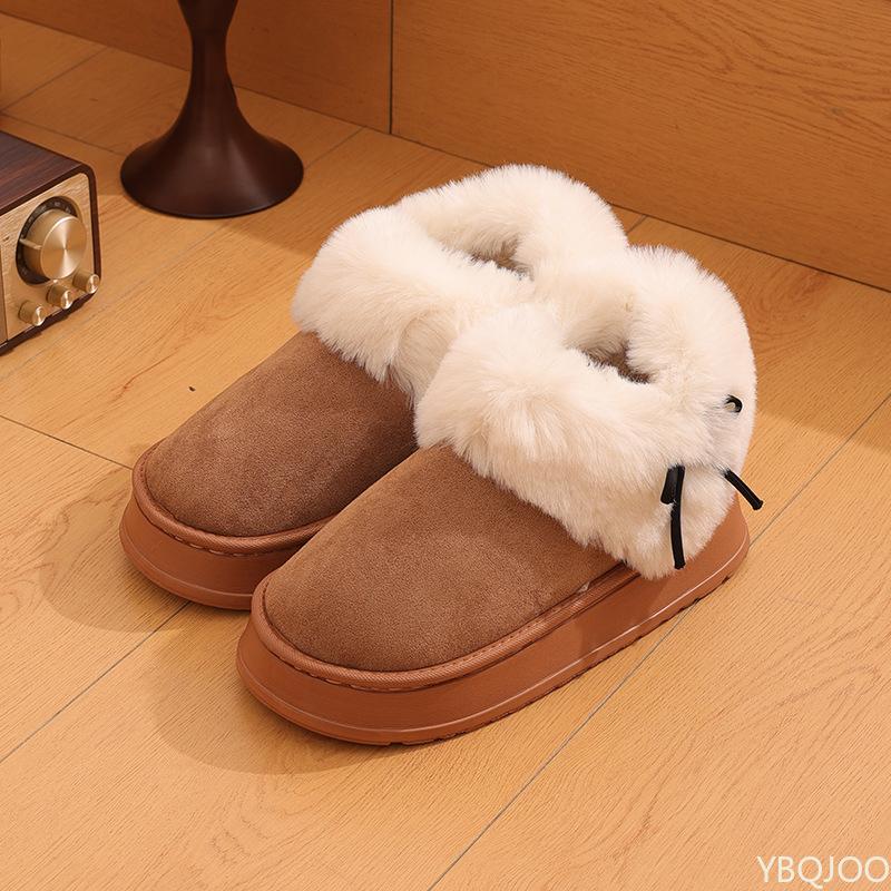 Fashion Women's New Winter Short Boots 2024 Thick Soled Soft and Velvet Thickened Warm Casual Cotton Shoes Platform Zapatos De Mujer