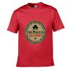 Summer Comfortable Men's THE POGUES Irish Bar Rock Band Pattern Casual Round Neck T-shirt Clover Badge