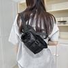 Unisex Crossbody Bag – Korean Minimalist Design Compartment with Water Bottle Holder for Hiking Climbing