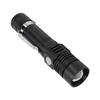 LED Handheld Flashlight USB Charging Portable 3 Gear Adjustment Zoomable Small Flashlight for Camping