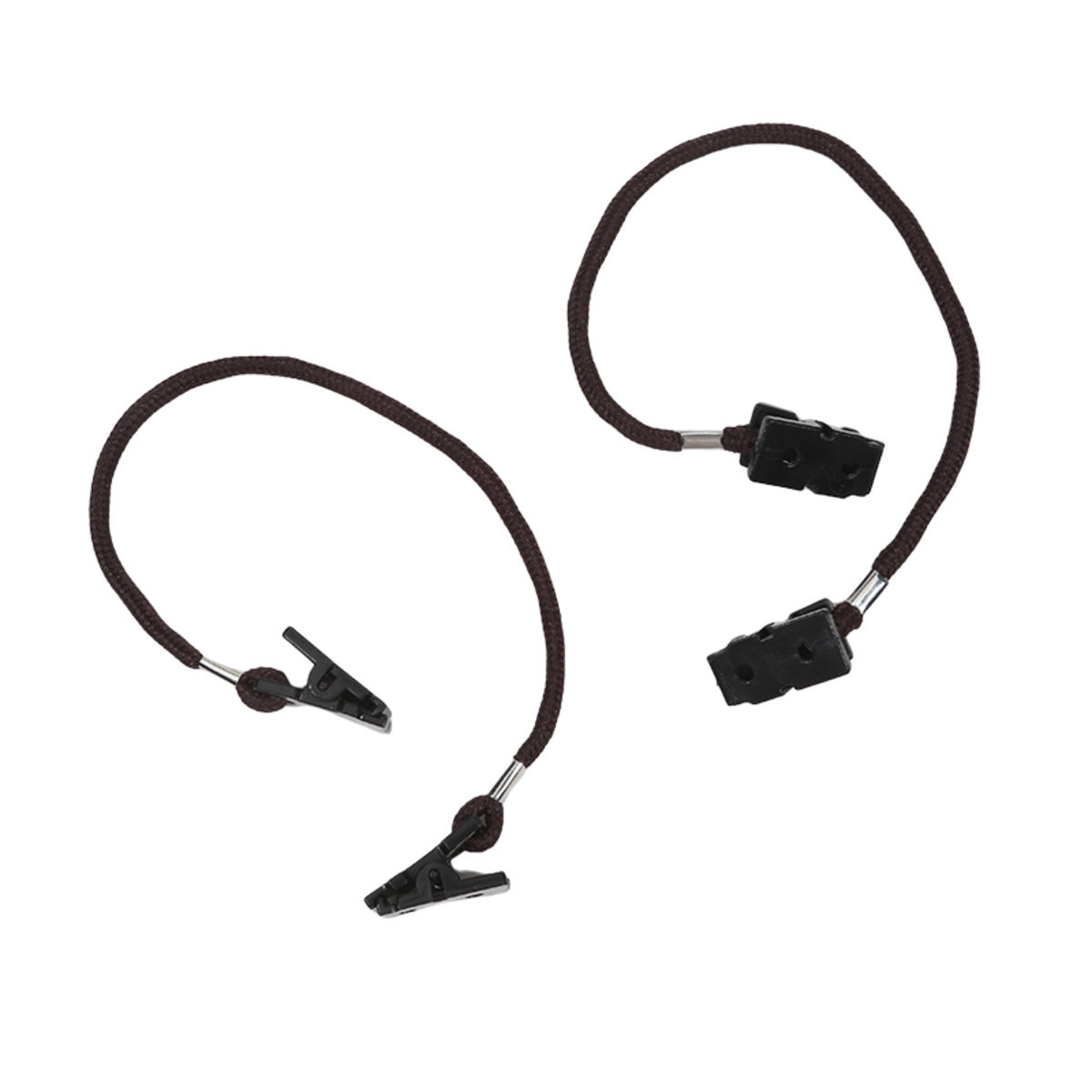 

2Pcs Sunglasses Chain Glasses /Cap Wind-proof Rope Hat Clips Cap Retainer Outdoor Scarf Clip Lanyard Rope Cord For Camping one size коричневый