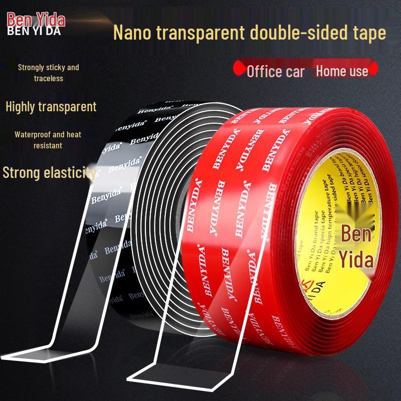 Hochviskoses Nano-Zauberband: Transparent, Stark klebend, Hitzebeständig, Beidseitig für die Autonutzung.