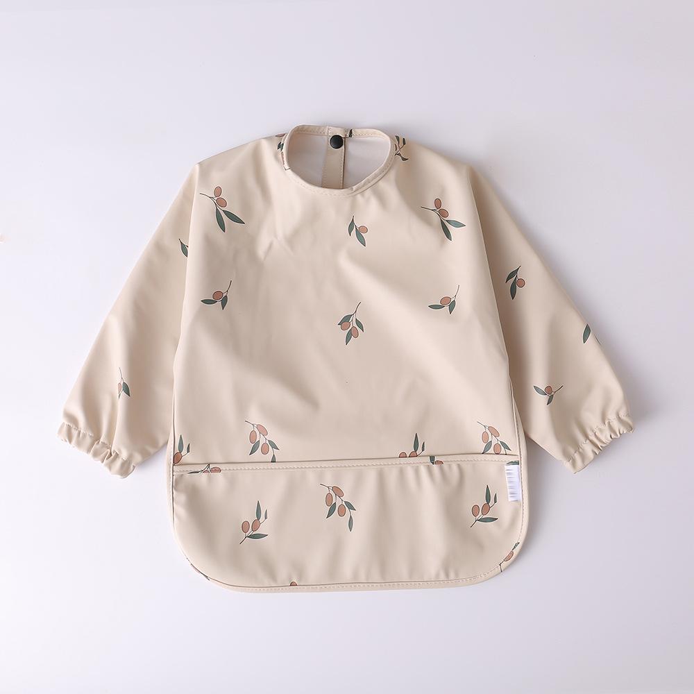 Cute Baby Bibs Toddler Waterproof Long Sleeve Apron Cartoon Animals Children Feeding Smock Bib Baby Stuff Newborn Accessories