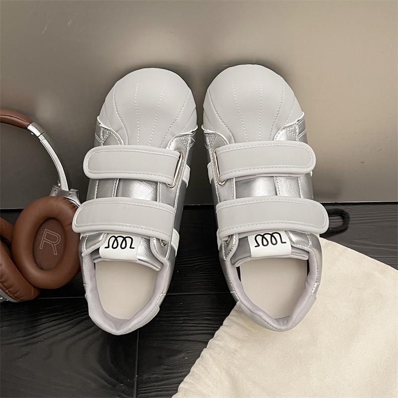 Velcro color matching casual shoes children 2025 summer high value board shoes fashion single shoes versatile student sports shoes