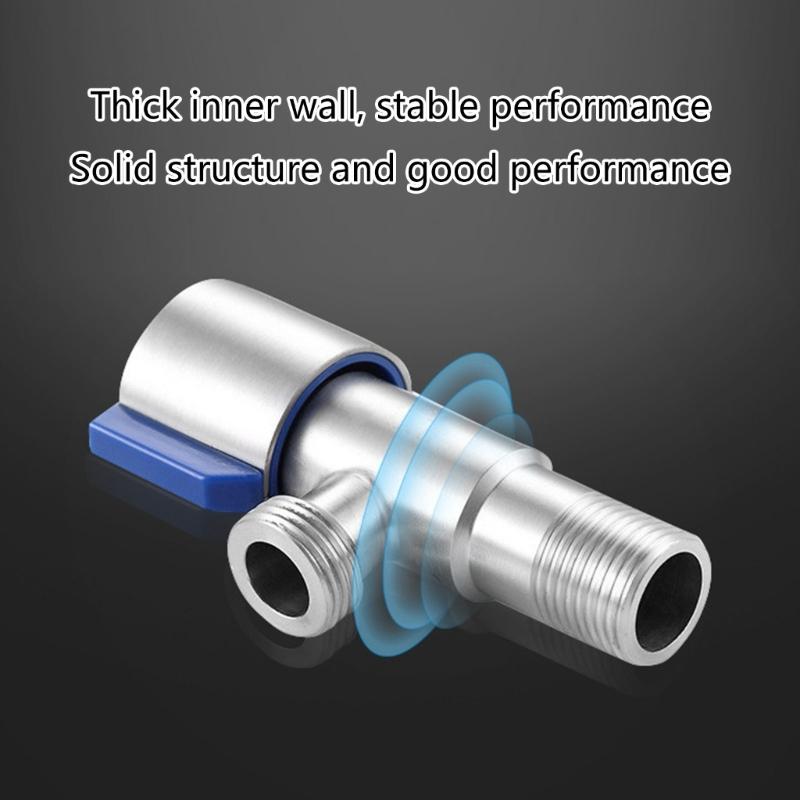 Upgraded 304 Steel Angle Faucet Convenient Water Control Solution G1/2 Thread Versatile for Kitchen Bathroom Durable