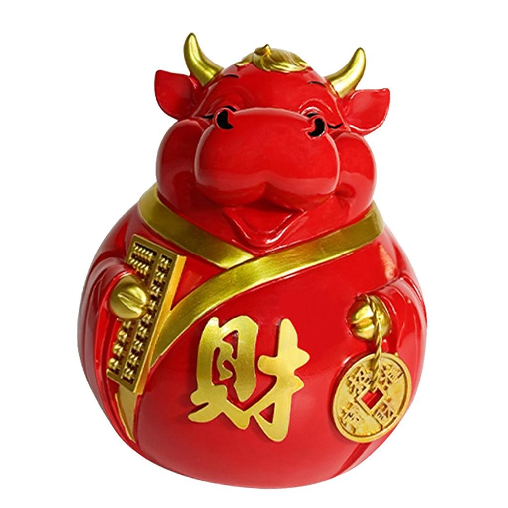 Cartoon Resin Piggy Box Tabletop Ornament Decoration