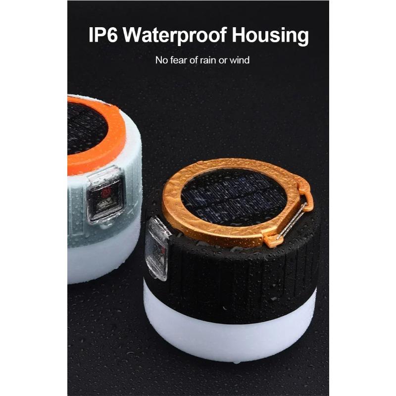 Solar LED Campinglampe Tragbare Outdoor-Notlichter USB Wiederaufladbare Glühbirne Für Outdoor Zeltlampe Hochleistungs-Laterne Für BBQ