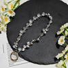 Teardrop Crystal Beaded Mobile Phone Lanyard Pendant Case Keychain Pendant Earphone Accessories Chain Light Luxury Jewelry New