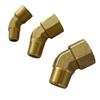 Kulatý 1/8" 1/4" 3/8" NPT Vnitřní na Vnější 45stupňový Koleno Mosazný Blok Potrubní Spojka Konektor Voda Plyn Palivo