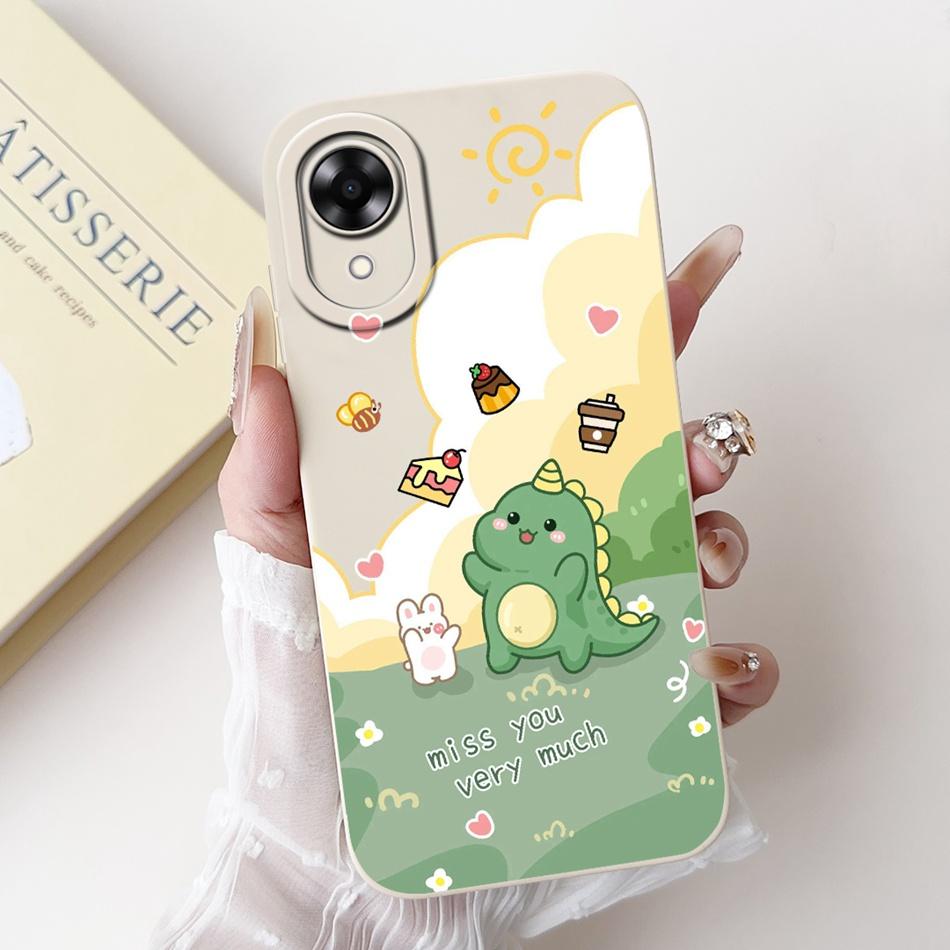 For OPPO A17k A17 2024 New Cute Cartoon Pattern Soft Silicone Case For Oppo A17 A 17 17k CPH2471 CPH2477 Protective Phone Cases