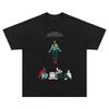 Modisches Retro-T-Shirt aus 100 % Baumwolle für Damen und Herren – Sommer, Herbst, Alltag, Outdoor, Sport, Party, Freizeit, Streetwear, Kurzarm