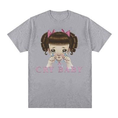 Melanie Martinez cry baby cartoon tričko Pánské Dámské Roztomilé Retro Harajuku Módní trička 100% bavlna Oversized tričko