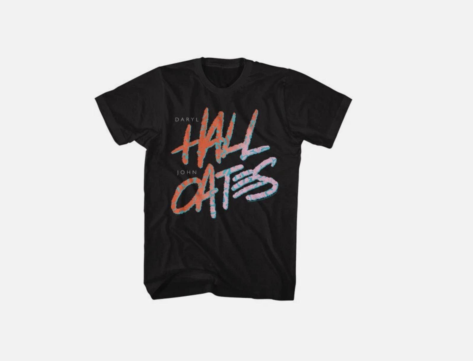 Hall and Oates Logo T-Shirt Black XXXL