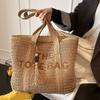 Bohemian Weave Tote Bag Hollow Out Summer Beach Bag Simple Straw Shoulder Bag  Outdoor