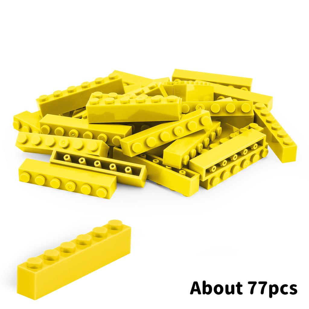 200g1x6 DlY Building Blocks Thick FiguresBricks Dots Educational Creative SizeCompatible With Playthings forChildren