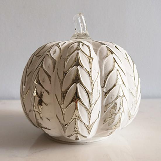 Halloween Twinkle Light Pumpkins Timer Starry Night Glass Pumpkins Fall Thanksgiving Decorations for Home Bedroom Bathroom Hallway