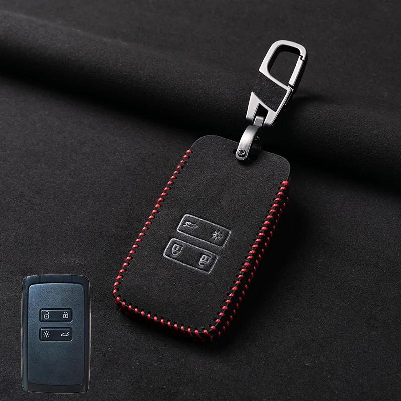 Copri chiave auto in pelle per Renault Captur Koleos Kadjar Arkana Megane Dacia Duster Sandero Stepway Custodia per telecomando Smart